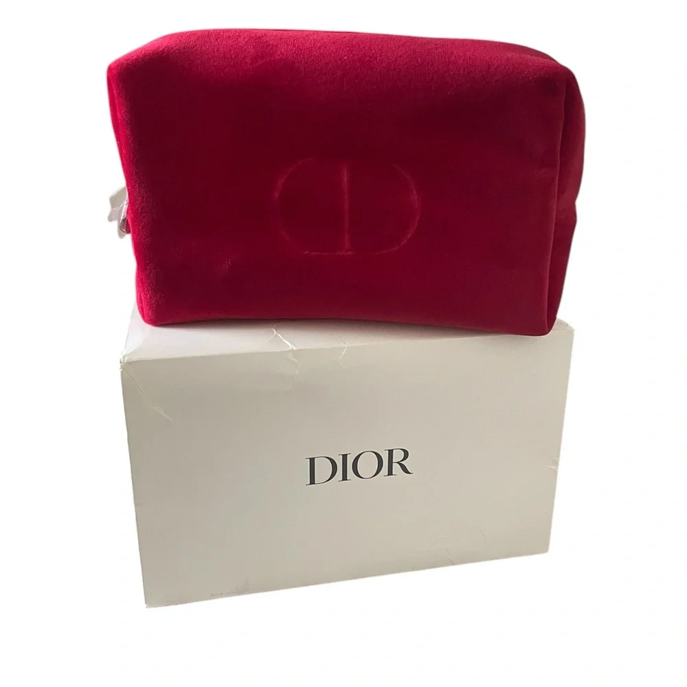 Dior velvet pouch